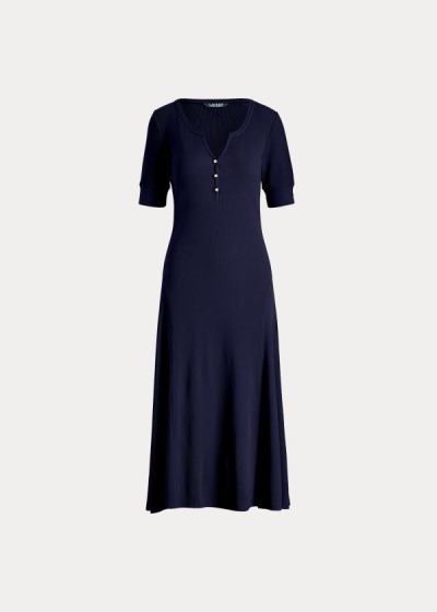 Women's Ralph Lauren Cotton Fit-and-Flare Dresses | 810645VYL